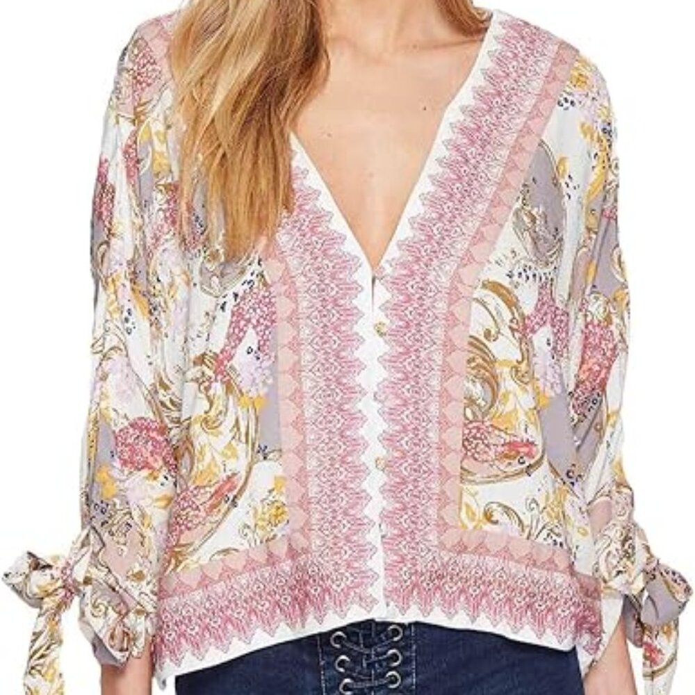 Free People Catch Me If You Can Boho Top in Ivory. Size S. - Picture 1 of 12